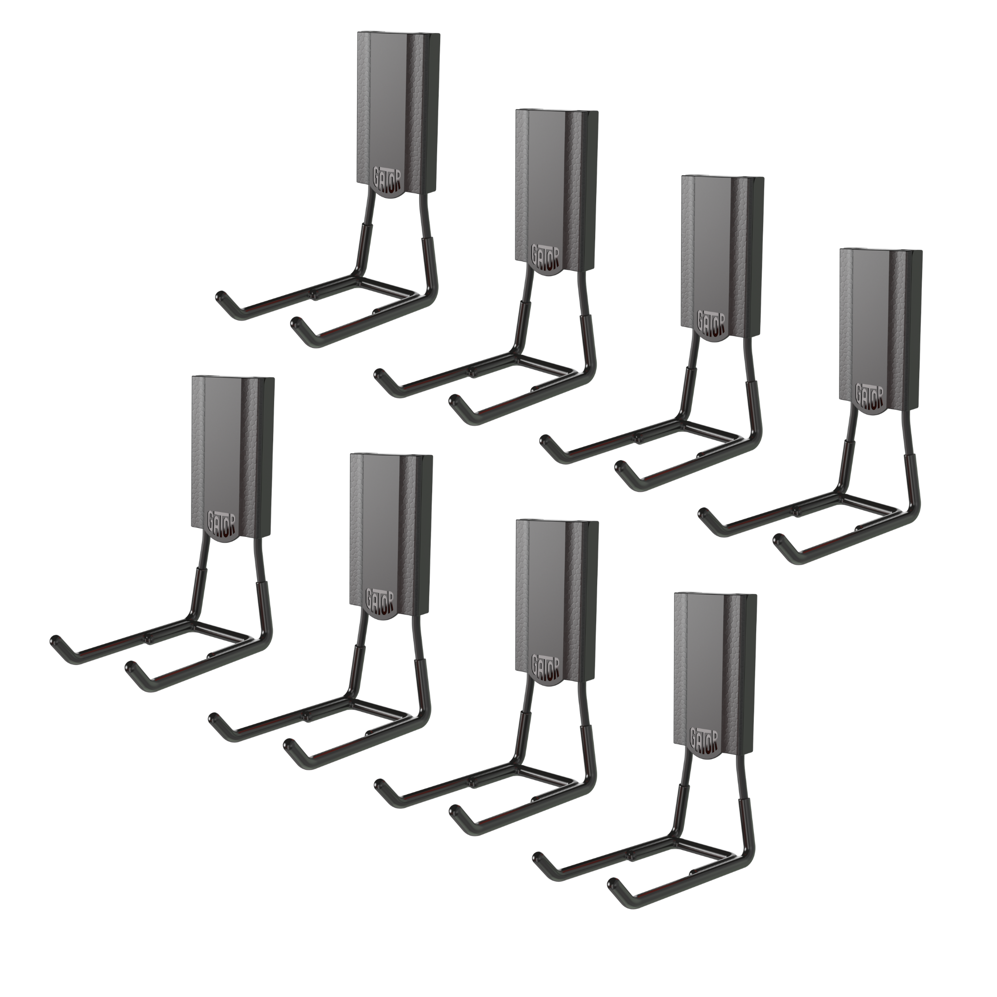 4" MIDI Open Magnetic Hook 8-Pack - Holds up to 25 lbs