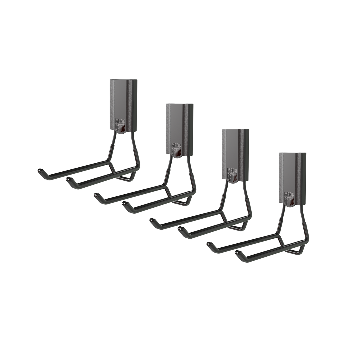 6" MEGA Open Magnetic Hook 4-Pack - Holds up to 45 lbs