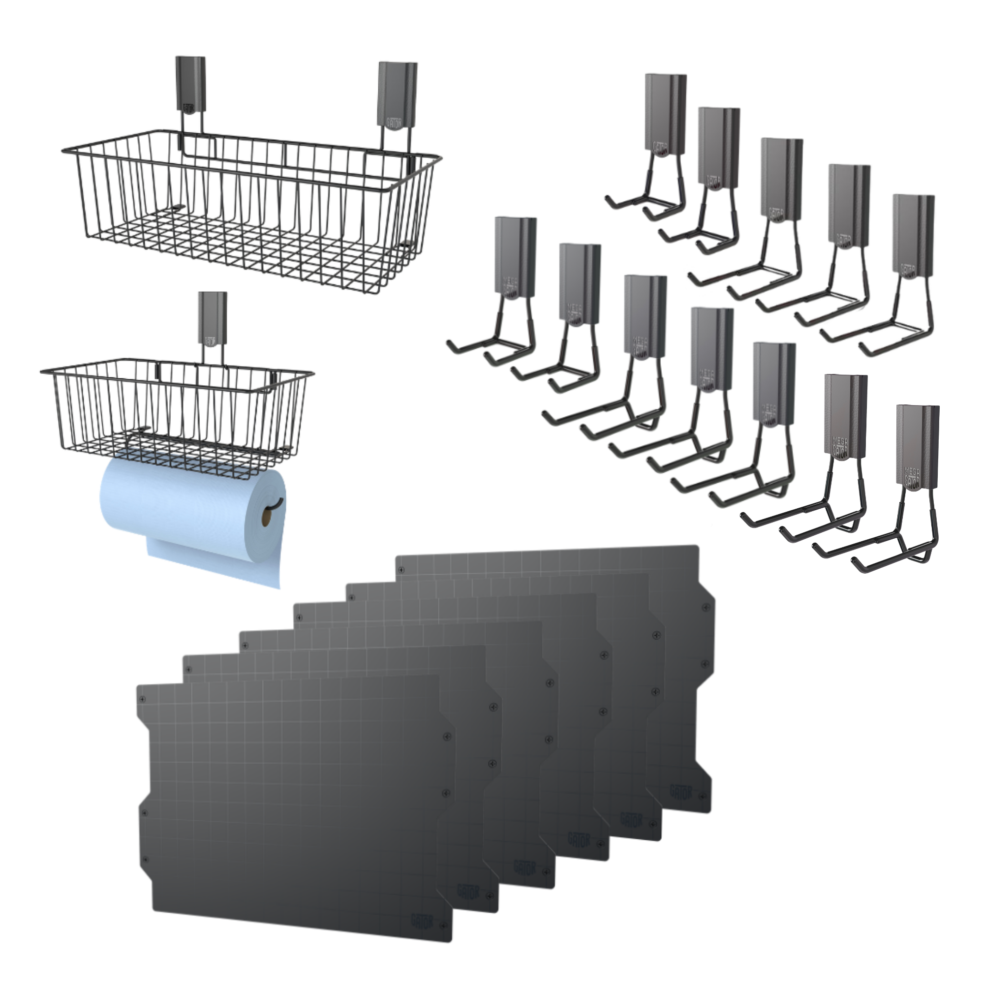 100" Magnetic Wall Storage System Kit