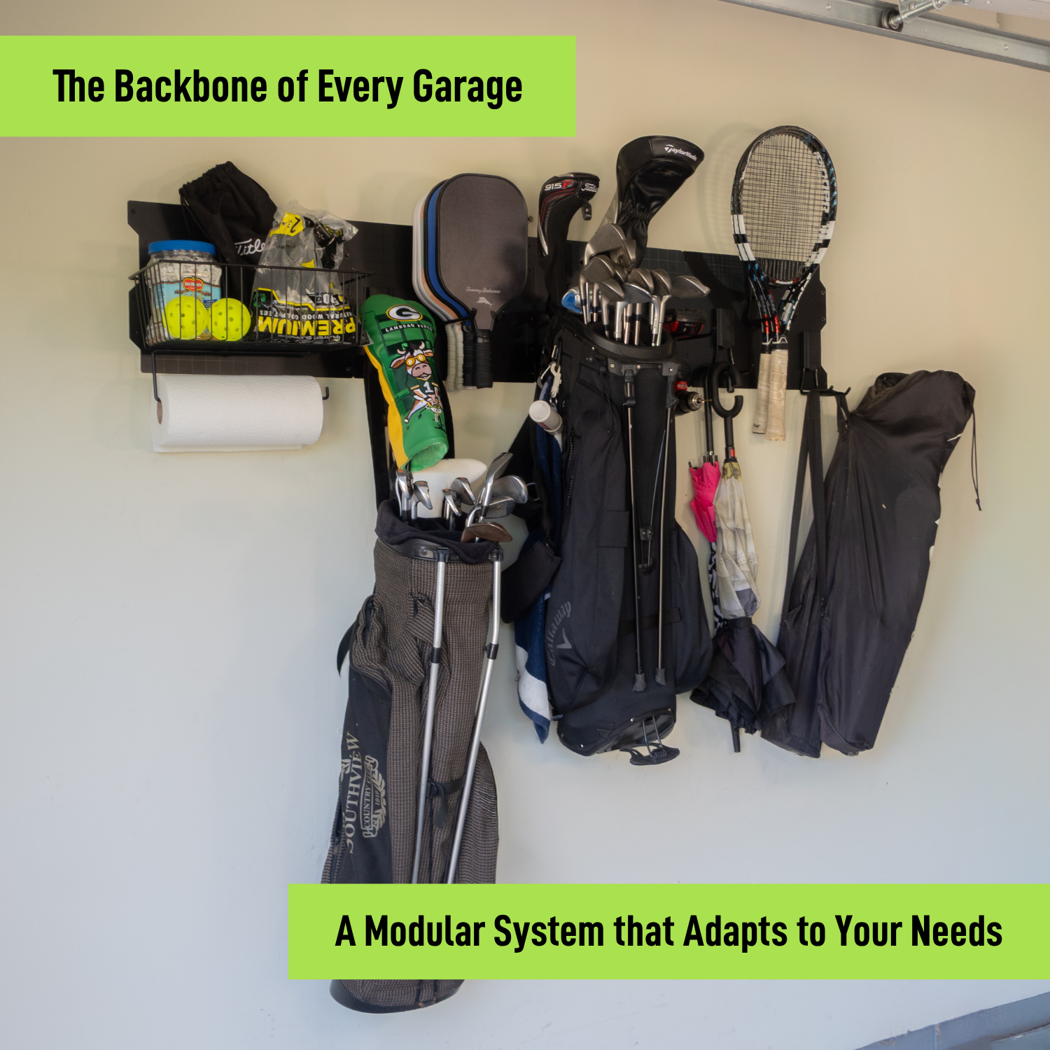 67" Magnetic Wall Storage System Kit