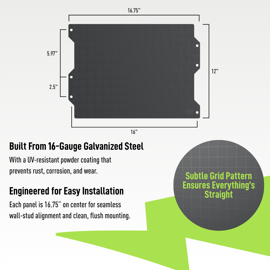 17" Steel Wall Panel