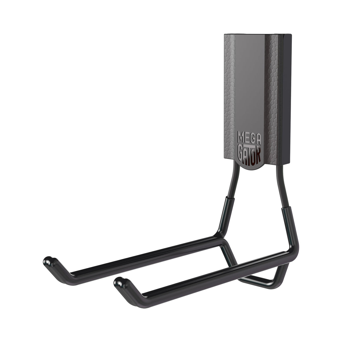 Black Gator Magnetics 6-inch MEGA Open heavy-duty magnetic hook shown on a white background.